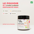 French Mush compléments alimentaires à base d'extraits de champignons médicinaux biologiques fabriqués en France - extraction aux ultrasons - Cordyceps