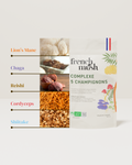 French Mush compléments alimentaires à base d'extraits de champignons médicinaux biologiques fabriqués en France Complexe 5 Template (Copy) - gélules -