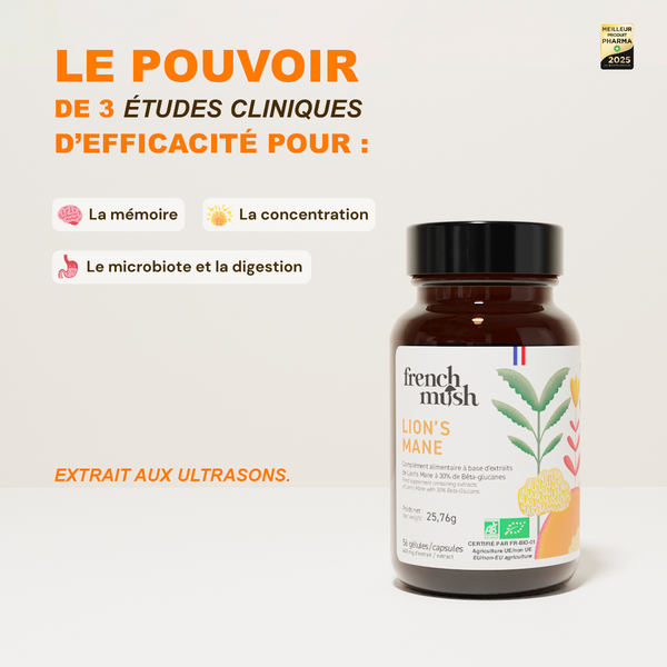 French Mush compléments alimentaires à base d'extraits de champignons médicinaux biologiques fabriqués en France Pack de la rentée - autre -