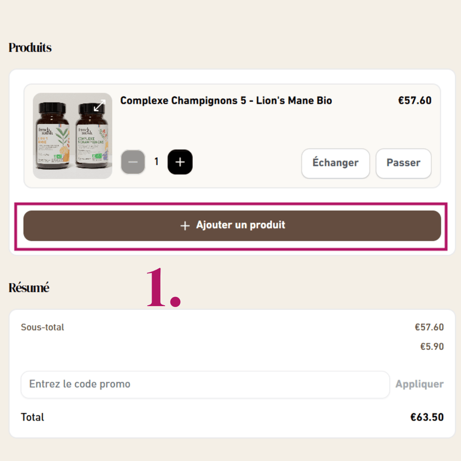 French Mush compléments alimentaires à base d'extraits de champignons médicinaux biologiques fabriqués en France - Ajouter_un_produit 