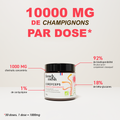 French Mush compléments alimentaires à base d'extraits de champignons médicinaux biologiques fabriqués en France - 1000mg d'extraits concentrés par dose - Cordyceps