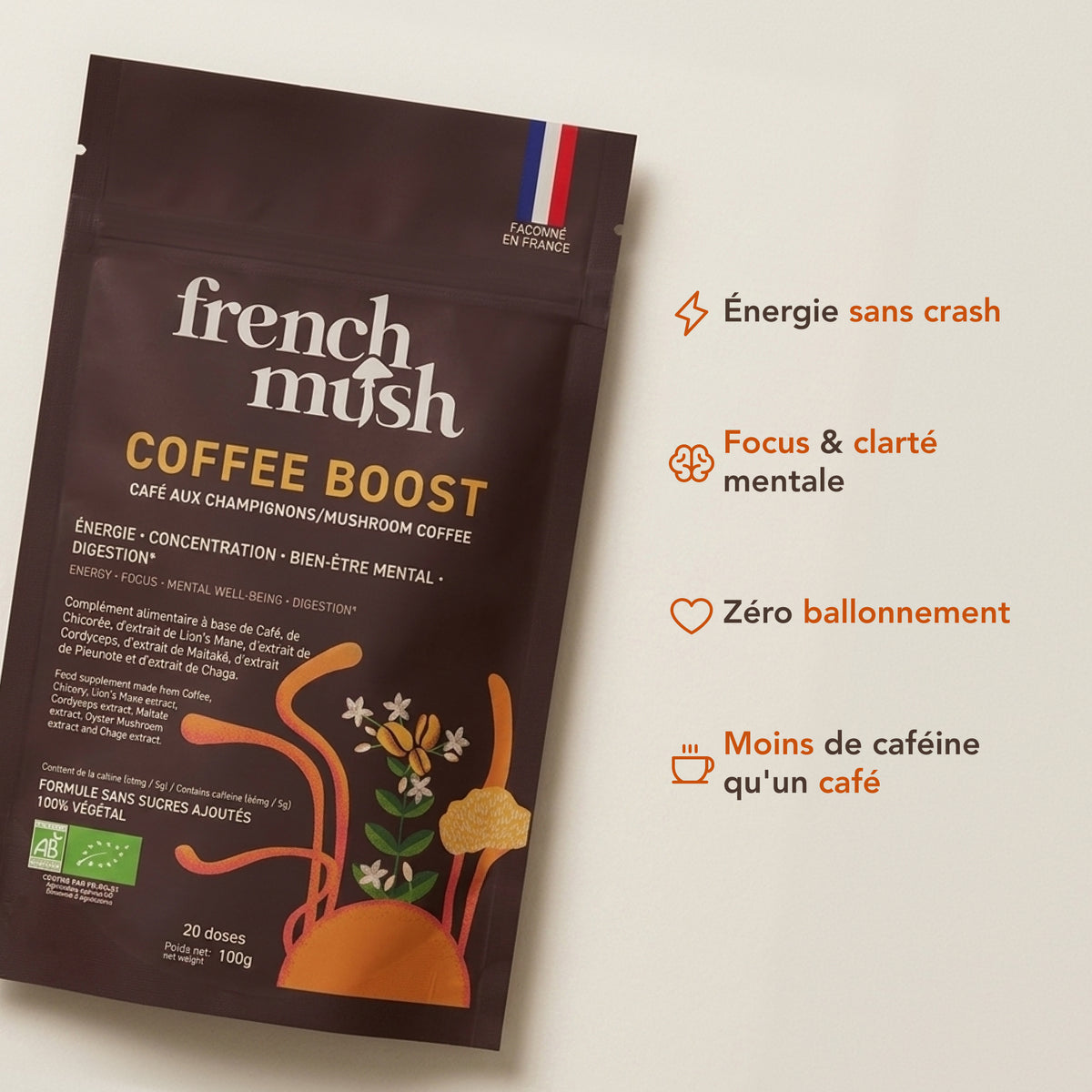 Boisson Boost Bio · Café