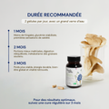 French Mush compléments alimentaires à base d'extraits de champignons médicinaux biologiques fabriqués en France -Durée de recommandation- FR-MAITAKE_PLEUROTE