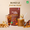 French Mush compléments alimentaires à base d'extraits de champignons médicinaux biologiques fabriqués en France Boisson Boost Bio · Cacao - gélules -