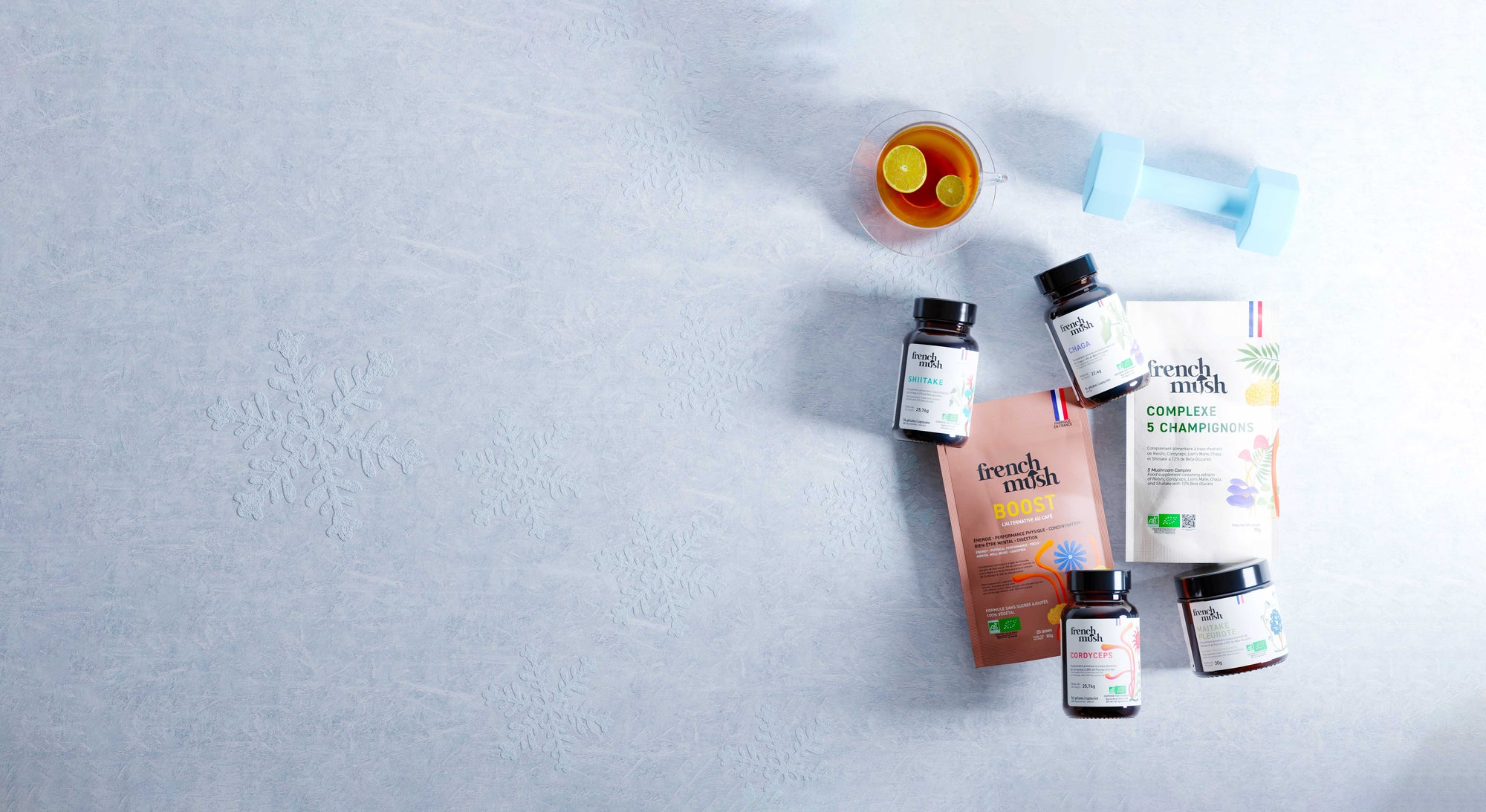 French Mush compléments alimentaires à base d'extraits de champignons médicinaux biologiques fabriqués en France - metabolisme et perte de poids après fete