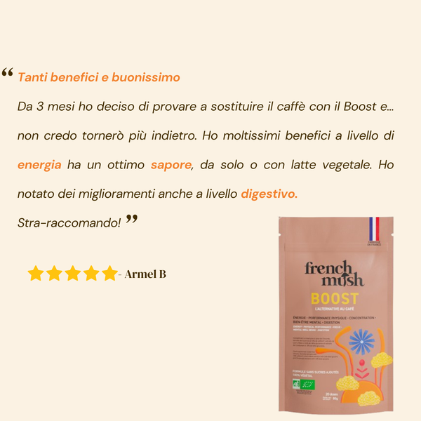 French Mush compléments alimentaires à base d'extraits de champignons médicinaux biologiques fabriqués en France- BOOST