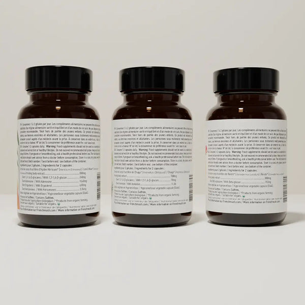 French Mush compléments alimentaires à base d'extraits de champignons médicinaux biologiques fabriqués en France Bien-être Hormonal & SPM gélules Bio - gélules -