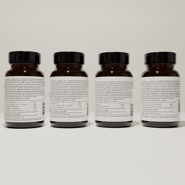 French Mush compléments alimentaires à base d'extraits de champignons médicinaux biologiques fabriqués en France Le pack French Mush Gélules Bio - gélules -