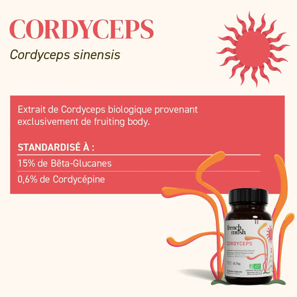 French Mush compléments alimentaires à base d'extraits de champignons médicinaux biologiques fabriqués en France Pack équilibre hormonal poudre - poudre -