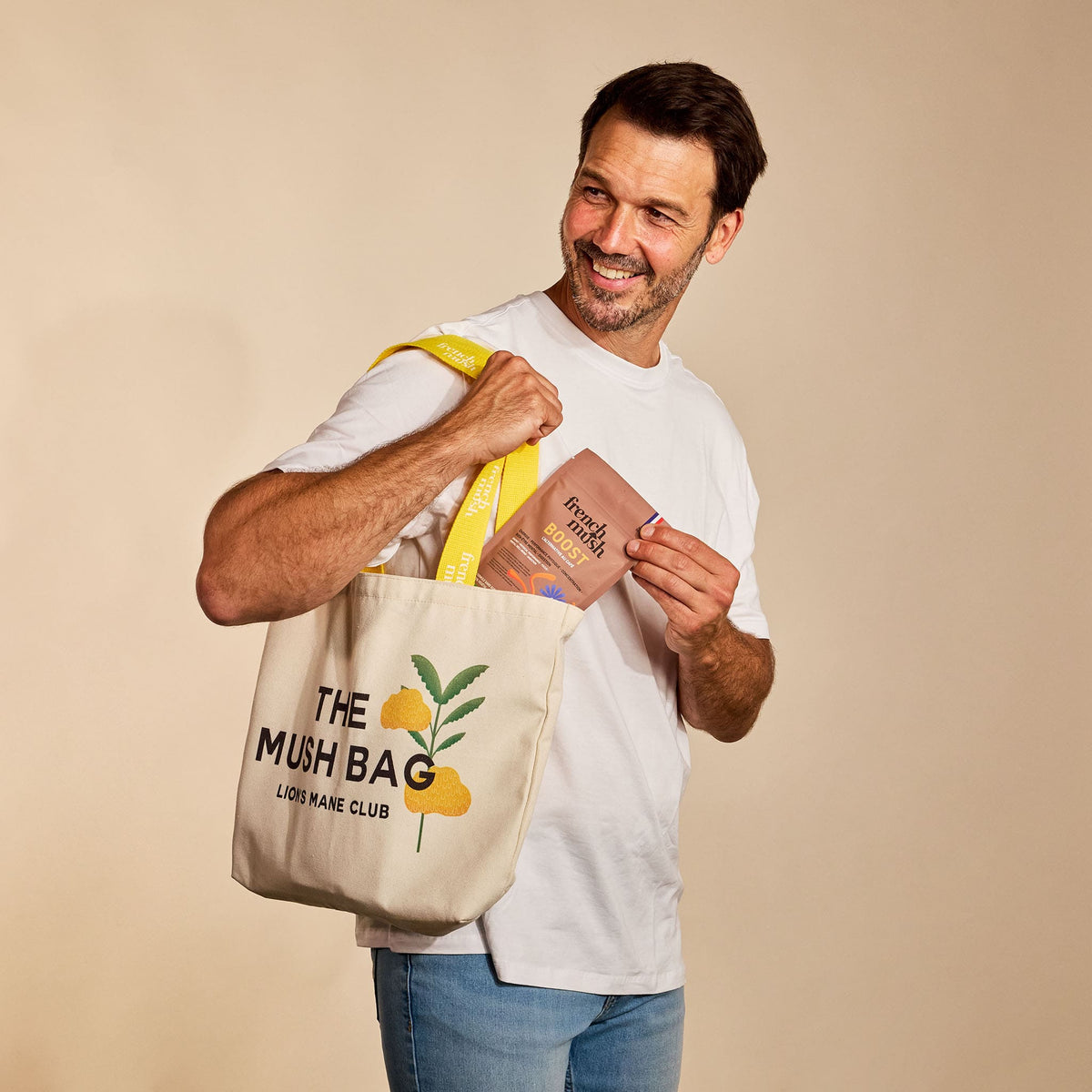 French Mush compléments alimentaires à base d'extraits de champignons médicinaux biologiques fabriqués en France Tote Bag Lion's mane - -