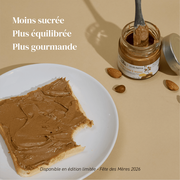 French Mush compléments alimentaires à base d'extraits de champignons médicinaux biologiques fabriqués en France Pâte à tartiner Choco-Lion’s Mane - -